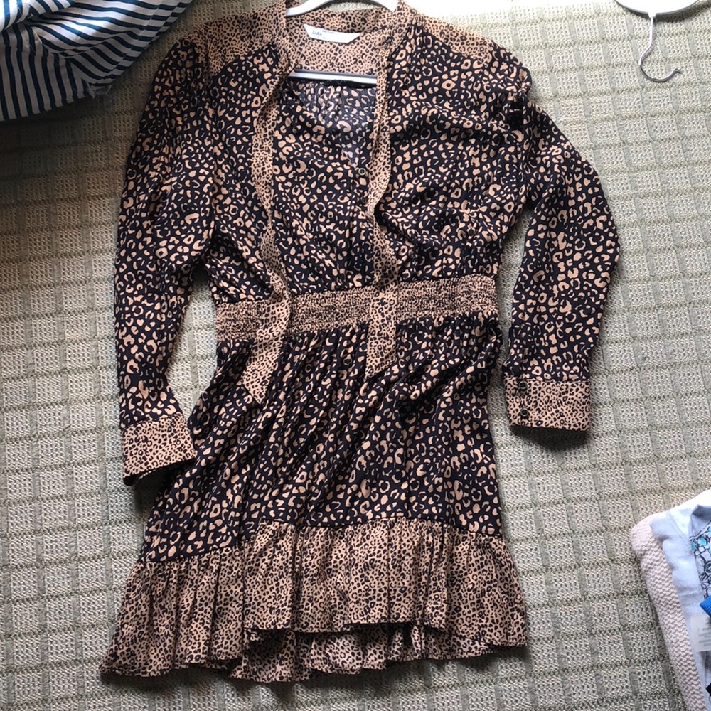Zara cheers long sleeve dress